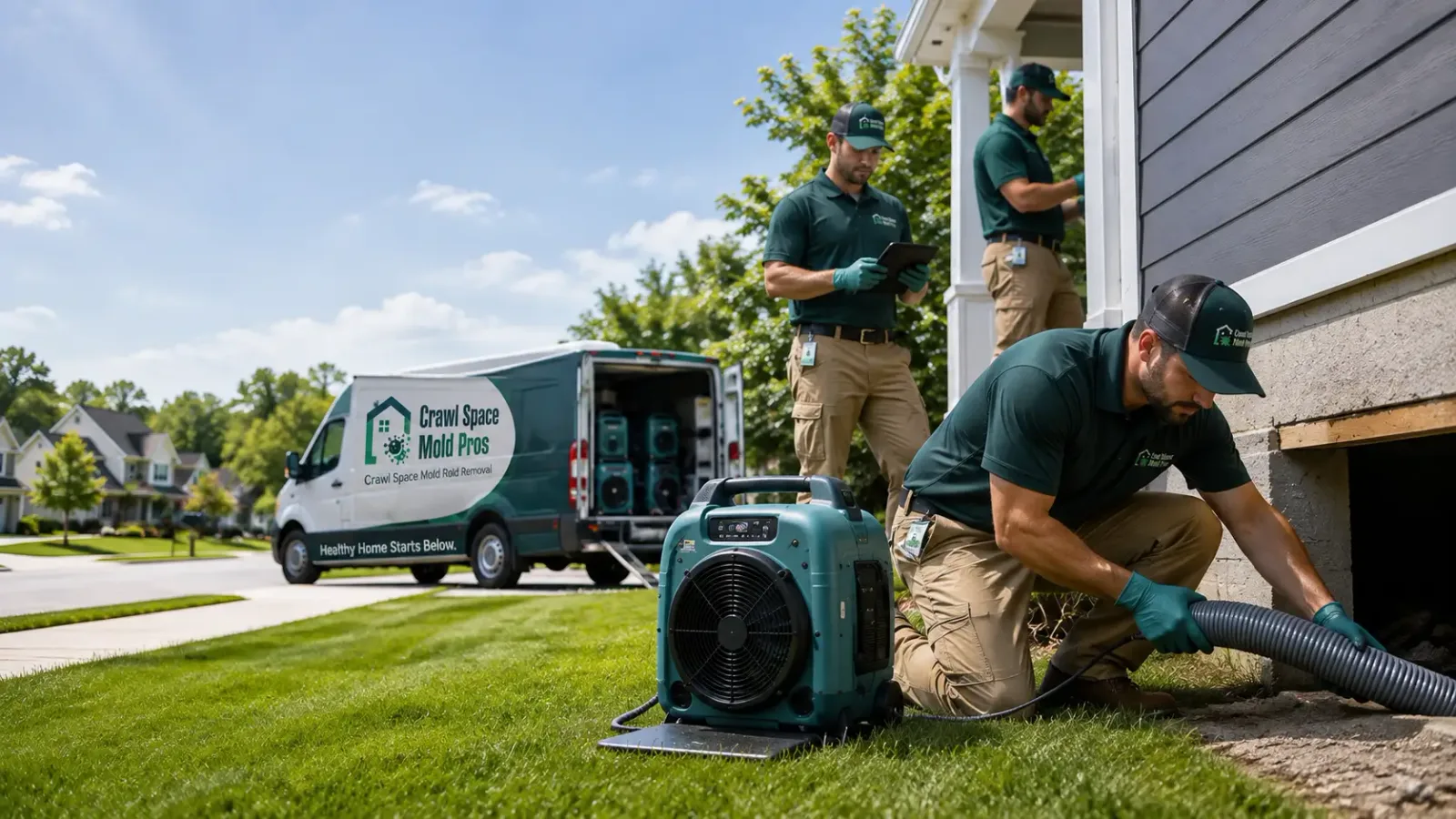 Crawl Space Mold Removal in Fenwick, MI
